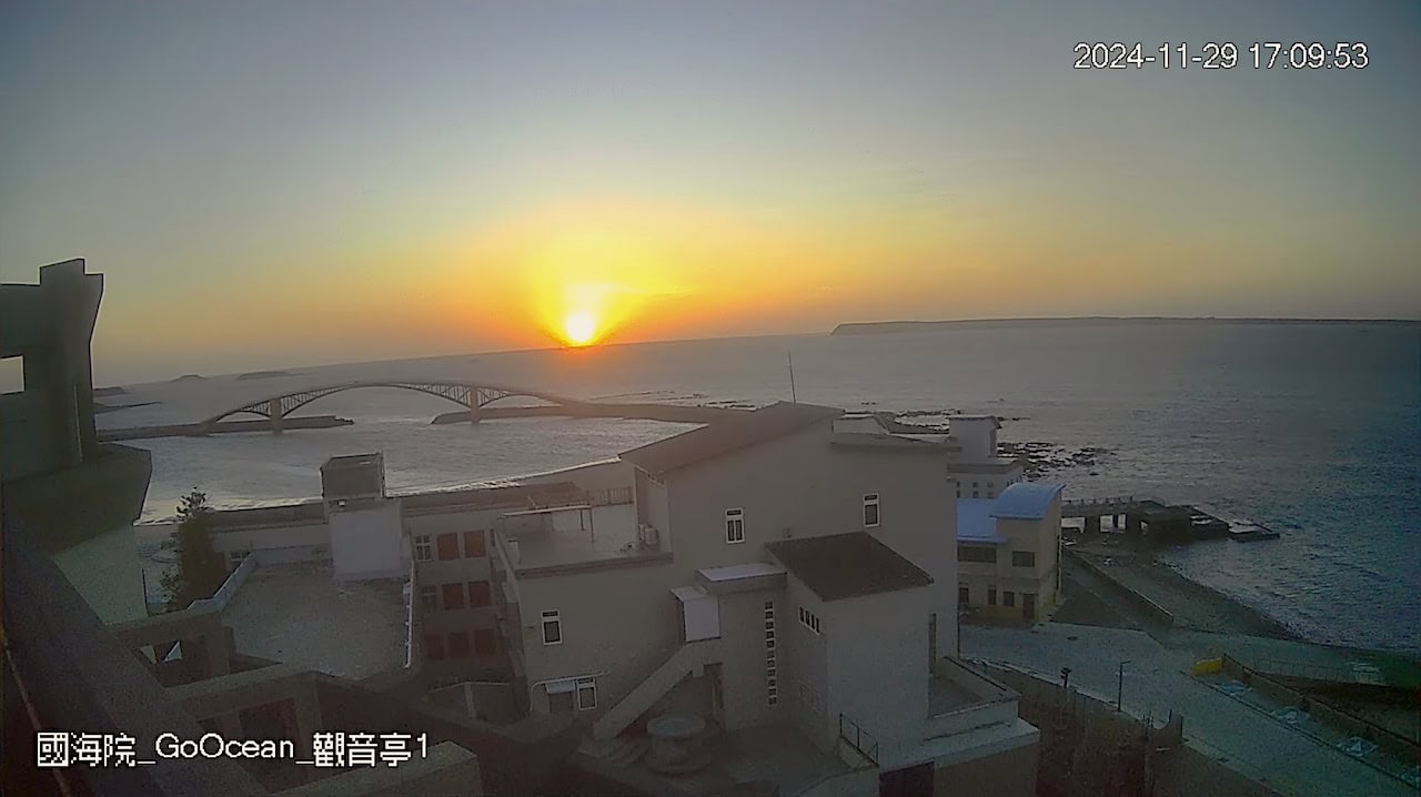 澎湖觀音亭日落