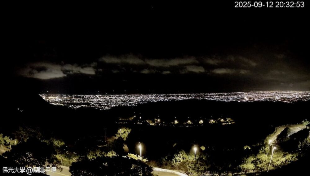 佛光大學蘭陽平原夜景